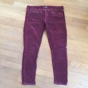 Mother the looker magnolia corduroy 32